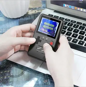 

Portable HD screen nostalgic handheld game console built 168 in1 mini children rechargeable retro classic game console