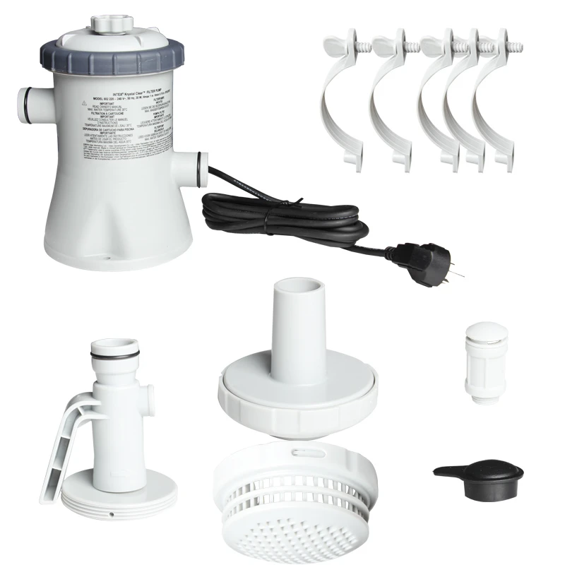 Intex bomba de filtro de agua de galones, marco de metal para sobre suelo, inflable, 30w|Piscinas y accesorios| - AliExpress