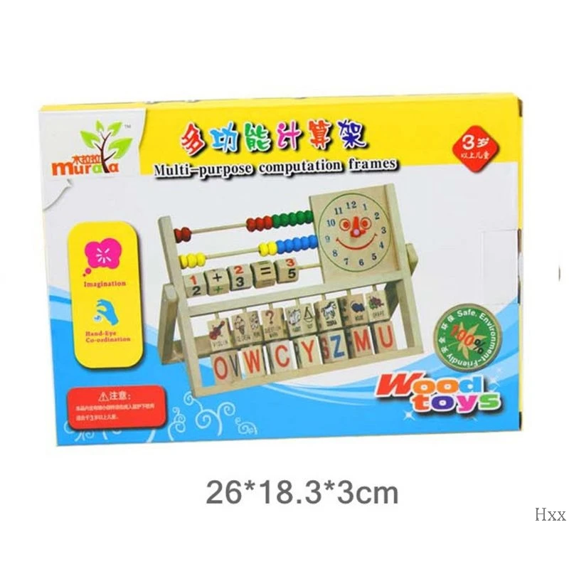 Новая деревянная обучающая подставка Abacus для детей, обучающая математическая игрушка