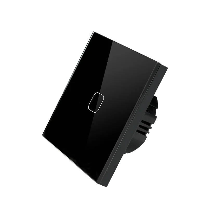 1 Gang Black Esooli ЕС/Великобритания Стандартный водонепроницаемый 1/2 банды светодиодный сенсорный выключатель сенсор настенный выключатель лампы закаленное стекло настенный выключатель лампы - Цвет: 1 Gang Black