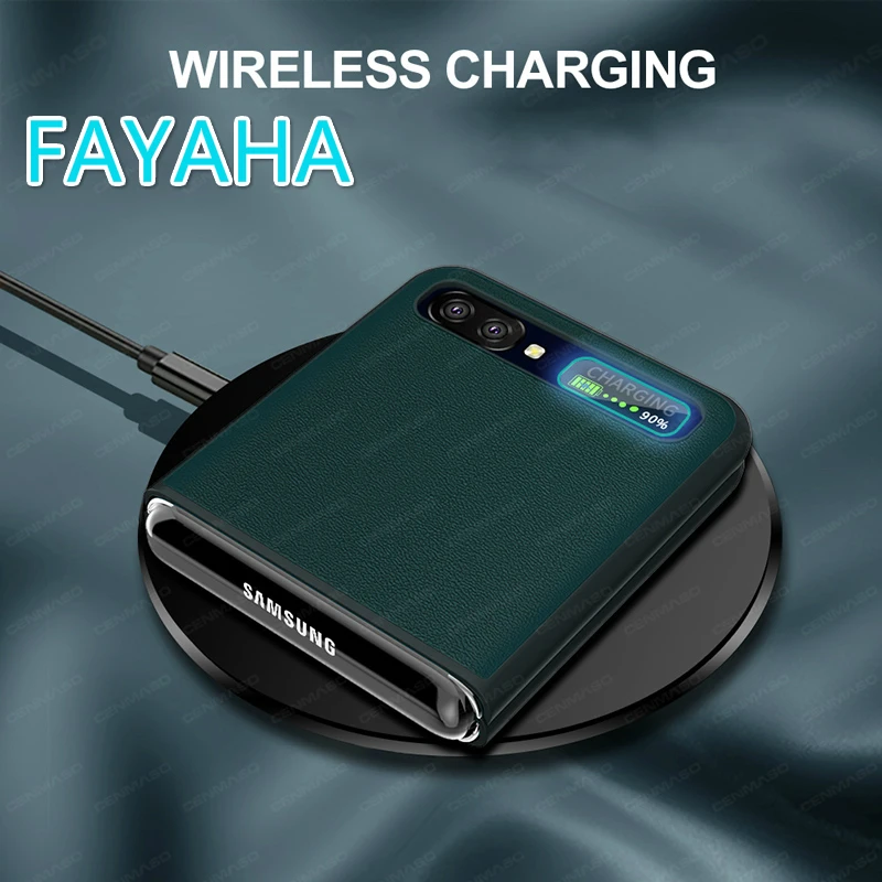 FAYAHA Оригинальный чехол из натуральной кожи углеродного волокна для Samsung Galaxy Z