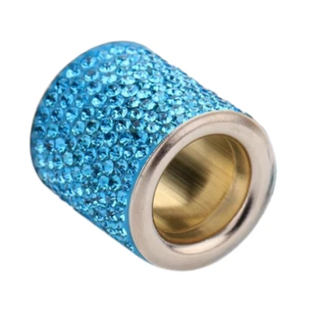 

1 Pcs Decor Crystal Car Seat Headrest Decor Car Interior Charms Diamond Bling Accessories For Rhinestone Blue