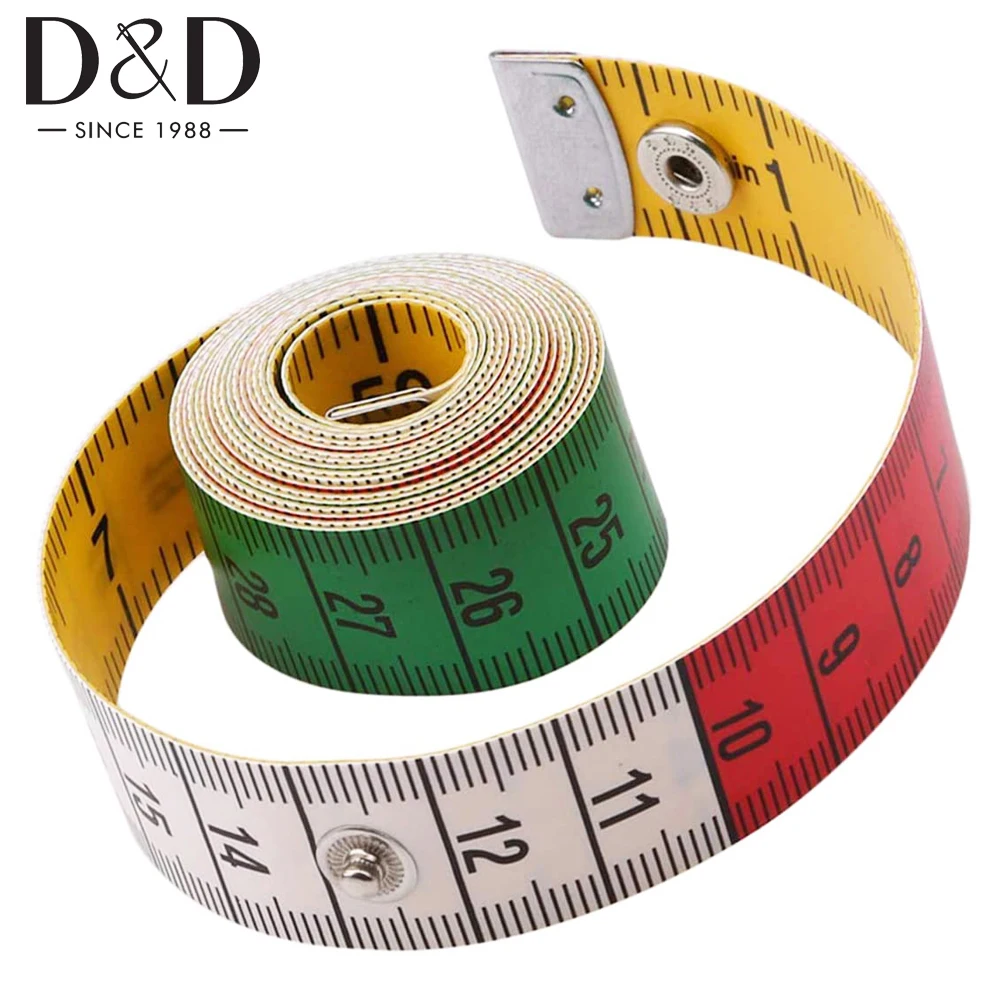 Mini Retractable Ruler Body Measure Sewing Tailor Cloth Soft Flat Tape 1.5M 4PCS 