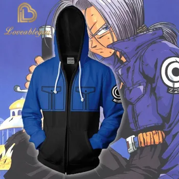 

Anime Dragon Ball 3D Print Sweatshirts Casual Hip Hop Hoodie Zip Jacket Cosplay Autumn Men and Women Clothing Coat