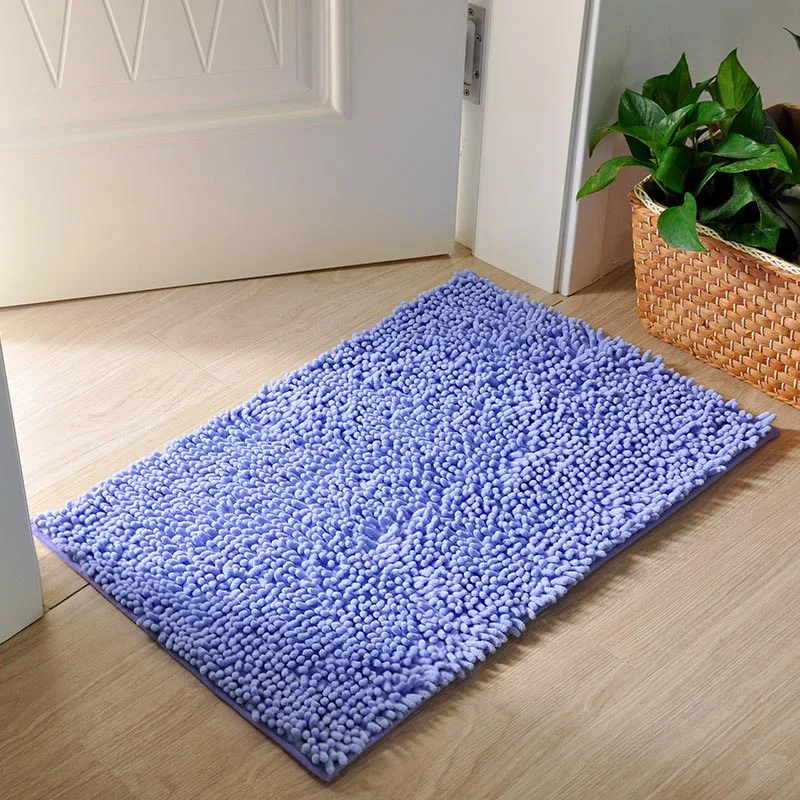 Juego de tapetes de baño de microfibra afelpada, alfombrilla de felpilla,  ultrasuave, lavable, secado rápido, absorbente, para dormitorio, cocina