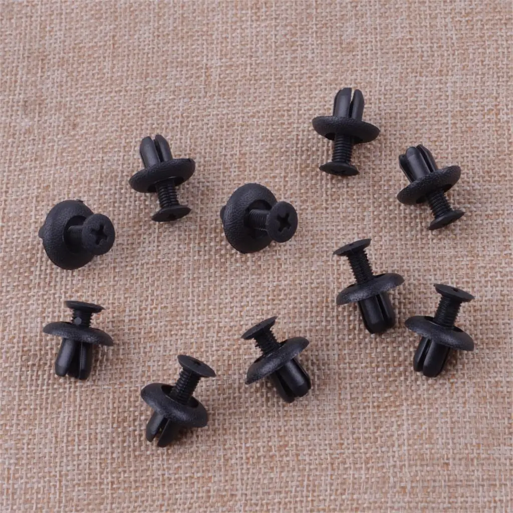CITALL 10pcs Front Rear Bumper Push-Type Clip Retainer Fit For Mitsubishi Pajero Mini Tredia Lancer Evo VIII IX MB253964 | Автомобили и