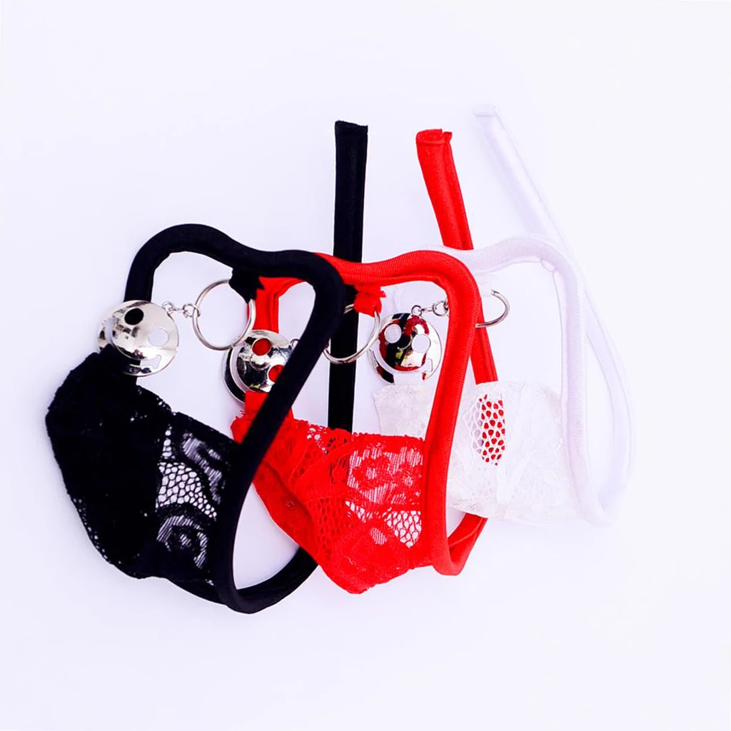 Men Male Guys T-back Open Smiling Face G-string Bikini C-String Thong Underwear Sexy Underpants