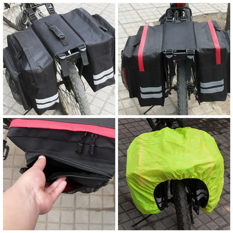 Многофункциональная велосипедная сумка Pannier для горного велосипеда, водонепроницаемая велосипедная сумка на заднее сиденье, сумка на плечо для велосипедного багажника