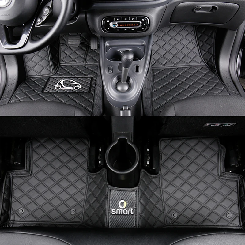 Автомобильные коврики, нескользящий коврик для ног, чехол для Smart fortwo forfour 453 451, аксессуары для стайлинга автомобилей