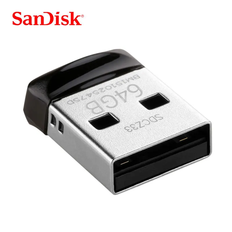 SanDisk 32 Гб USB флеш накопитель 64 ГБ 2 0 Мини 16 карта памяти u диск ключ CZ33 для