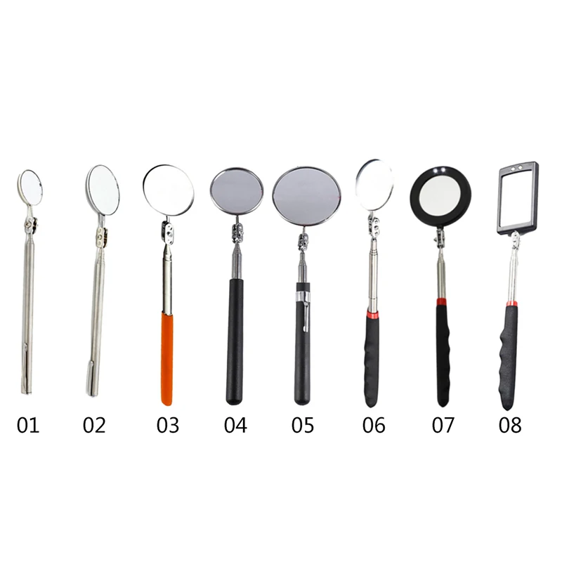 

50mm Car Telescopic Detection Lens Inspection Round Mirror Portable Car Angle View Pen For Auto Inspection Hand Repair Tools