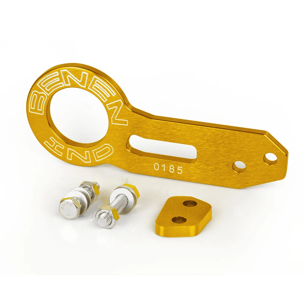 Задний Набор Универсальный алюминиевый сплав гоночный задний буксировочный крюк для Honda Civic - Цвет: Золотой