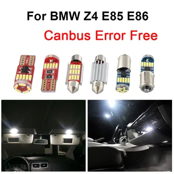

14pcs White Canbus Bulbs Error Free LED Interior Dome Light Kit For 2003-2006 2007 2008 BMW Z4 E85 E86 Trunk Glove Box Lamp