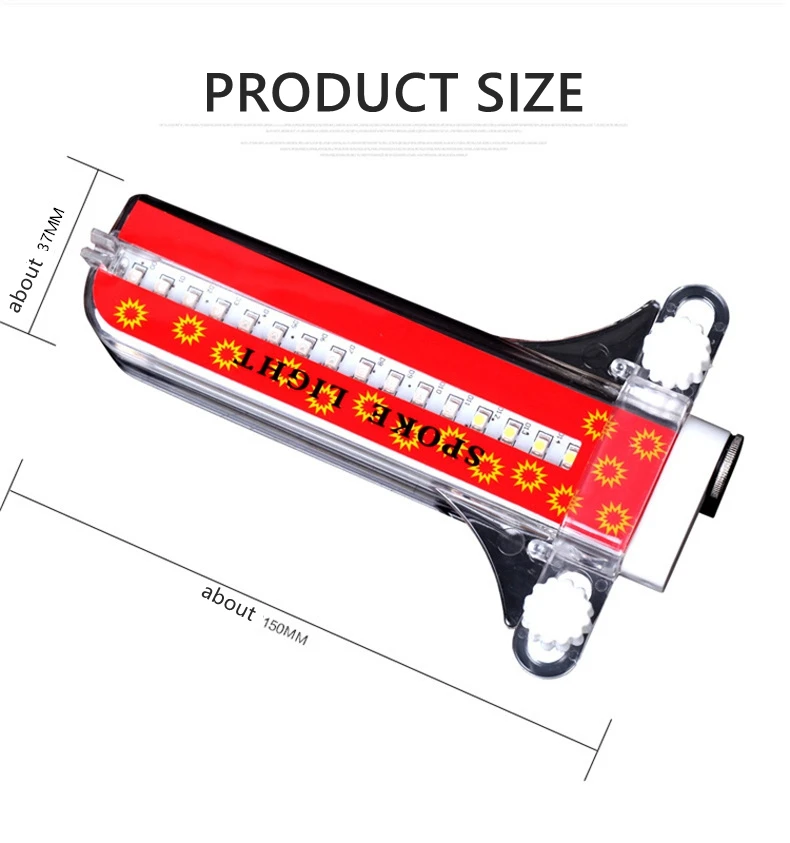 Leadbike Велосипедное колесо спиц светильник с двумя сторонами дисплей Водонепроницаемый сигнальные огни Ночная езда на велосипеде аксессуары