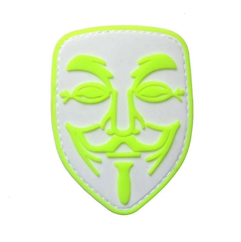 V для Vendetta бренд зоны маска вышитая липучка этикетка ПВХ эмблема плеча 5
