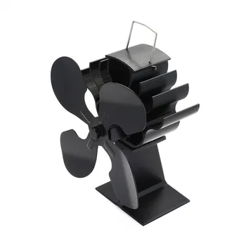 

4-Blade Heat Powered Stove Fan for Wood / Log Burner/Fireplace - Eco Heater Tool