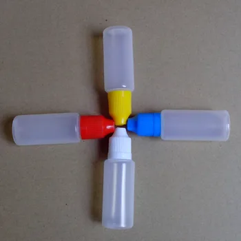 

50pcs Empty 10ml Plastic PE Bottle With Childproof Cap Long Needle Tip for E Liquid Dropper Vial