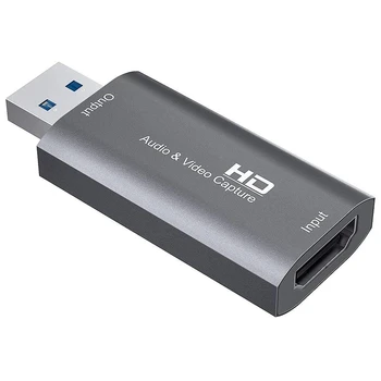 

HOT-o Video Capture Card, Portable Video Converter HDMI to USB2.0 1080P, Video Grabber for Gaming Live Streaming