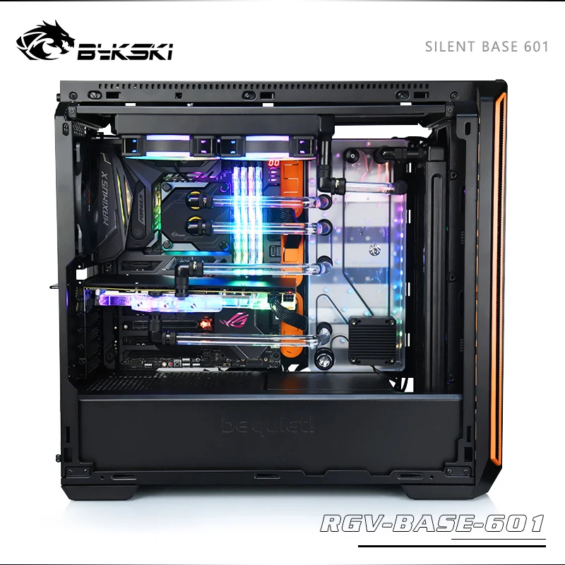 Bykski RGV-BASE-601 водные платы для Zerozone Silent Base 601 чехол для Intel cpu водоблок и один GPU корпус