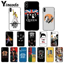 Yinuoda Фредди Меркури Queen Band TPU Мягкий силиконовый чехол для телефона iPhone X XS MAX 6 6S 7 7plus 8 8Plus 5 5S XR