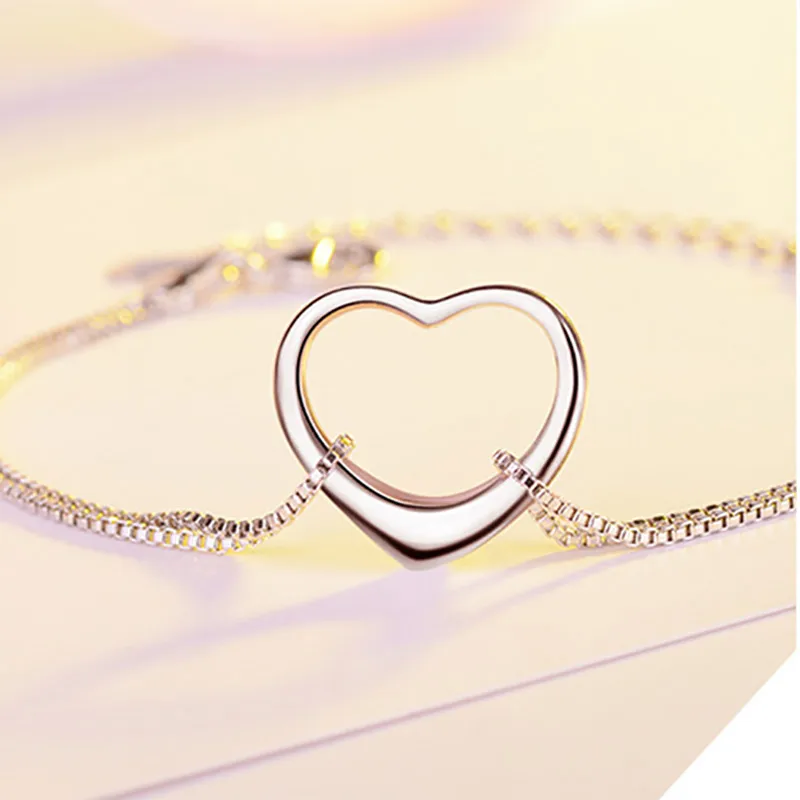 Bague Ringen, простой серебряный браслет 925, для женщин, в форме ...