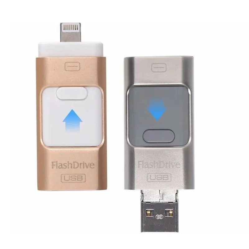 

Otg usb flash drive for iPhone series pen drive 128gb 64gb android otg pendrive for xiao huawei 3 in 1 hd memoria stick usb 3.0