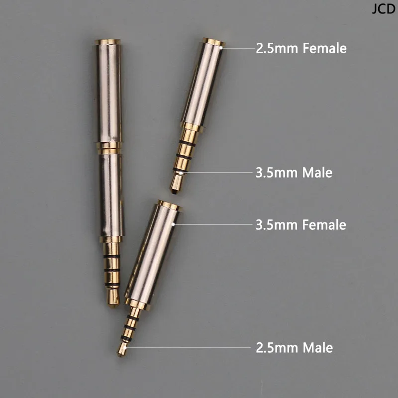 1 Stück 2,5-mm-Stecker auf 3,5-mm-Buchse, 3,5-mm-Stecker auf 2,5-mm-Buchse, 4-poliger Audio-Stereo-Adapter, Stecker-Konverter, Kopfhörerbuchse für Kabel