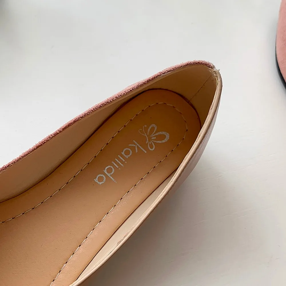  Women Flats Mujer Casual Splice Color Flats Fashion Pointed Shallow Toe Ballerina Ballet Flat Slip On Shoes damenschuhe (15)