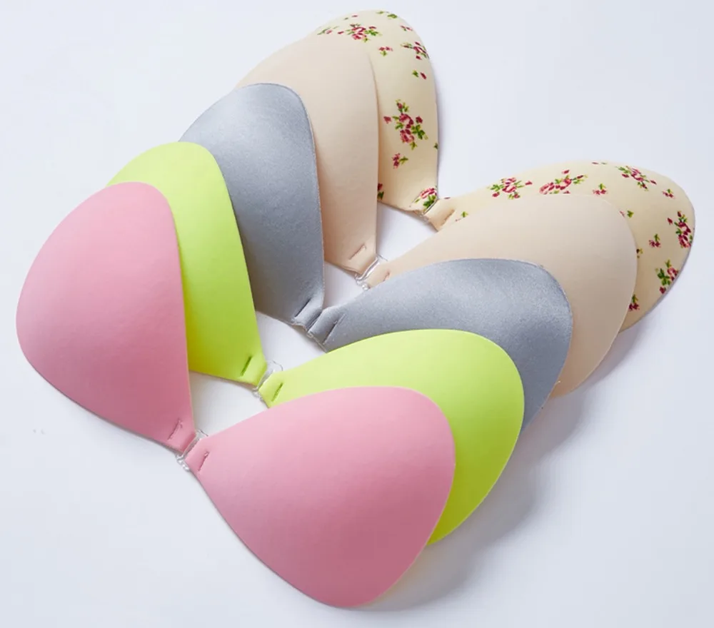 CXZD Seamless Self Adhesive Fly Bra Strapless Push Up Bra Wireless Stick On Sexy Lingerie Invisible Silicone Women Bra (2)
