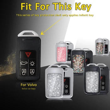 

High quality Car Key Protection Cover Case For VOLVO S80L/S60L/XC60/V40/S60/V60/S80/XC70 Car Styling smart key Shell Covers FOB