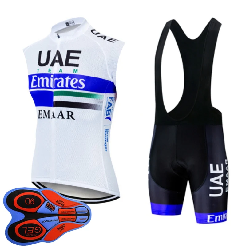high quality team summer sleeveless bike jersey cycling clothing men quick dry bicycle shirt bib shorts suit sport uniform Y0926 - Цвет: 17