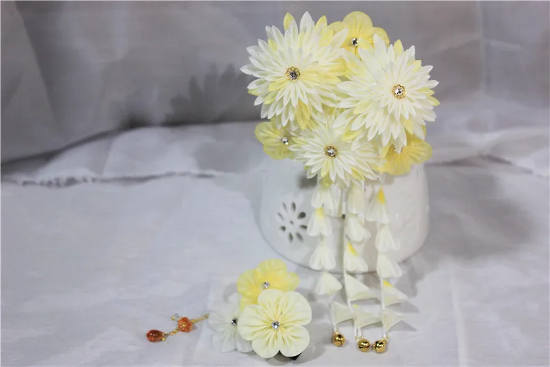 

Japanese kimono headwear original design Traditional Style hair clip Bridal headdress for woman B