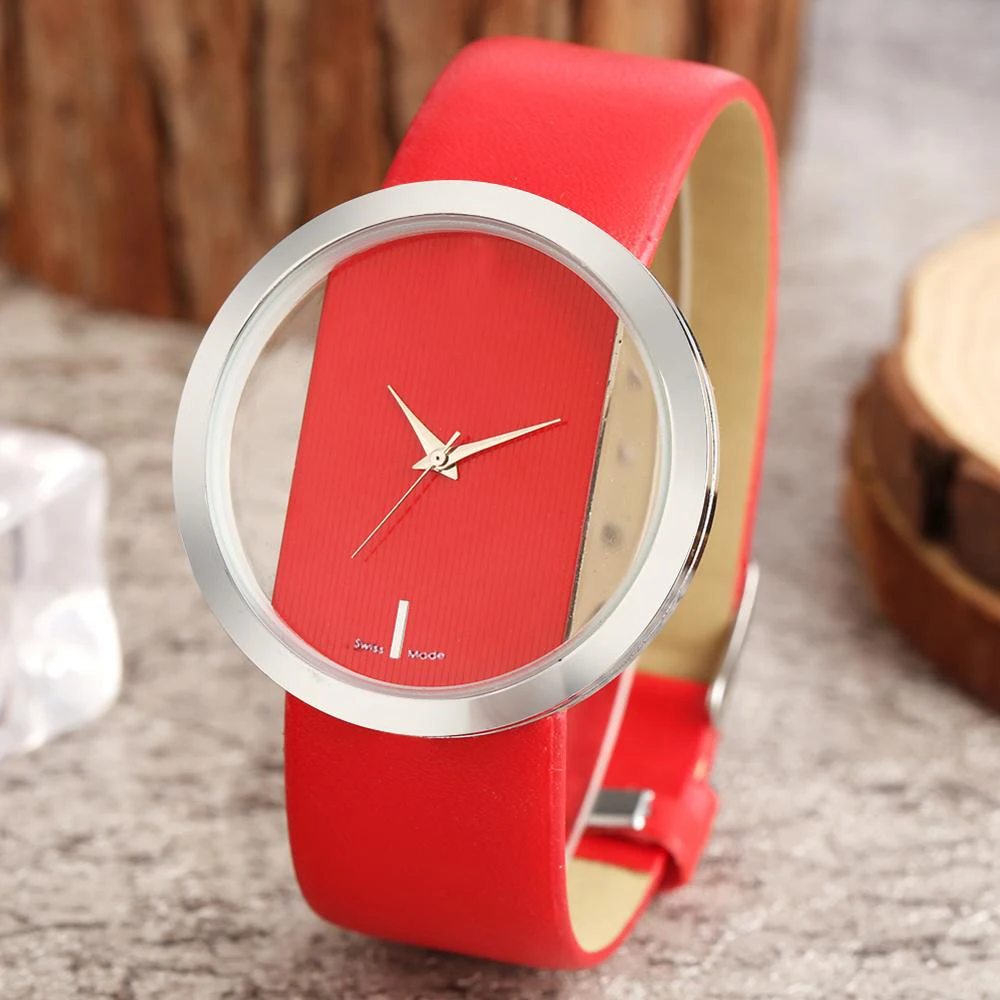 Часы Для женщин Роскошные уникальные полые Скелет Леди наручные часы повезло