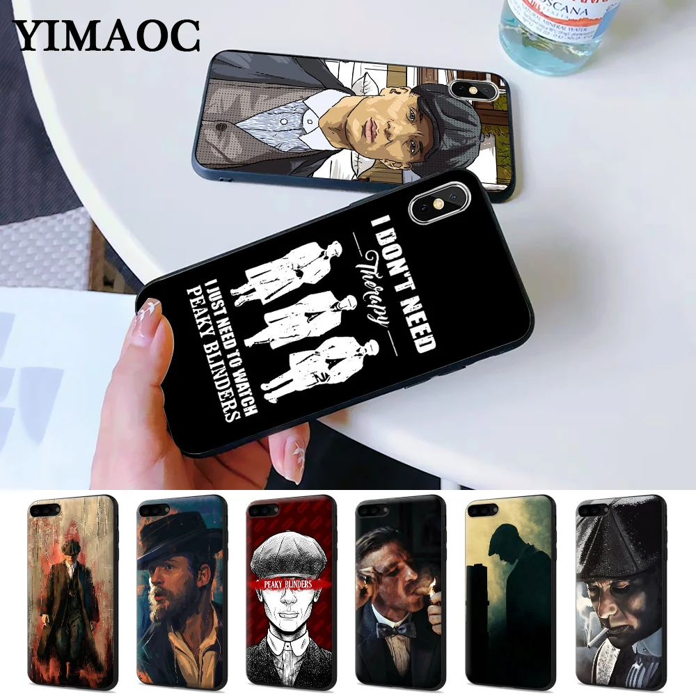 

Peaky Blinders Silicone Case for iPhone 5 5S 6 6S Plus 7 8 X XS Max XR
