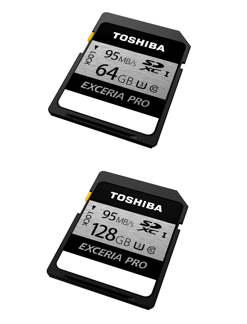 TOSHIBA 128 ГБ sd-карта EXCERIA PRO 64 ГБ 32 ГБ класс 10 UHS-I U3 SDHC SDXC SD карта памяти до 95 МБ/с./с для видеокамеры