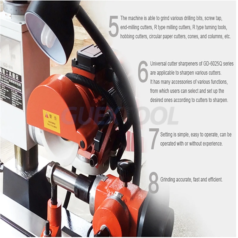 Universal tool grinder small surface grinder milling cutter end mill sharpener face milling cutter sharpener 5