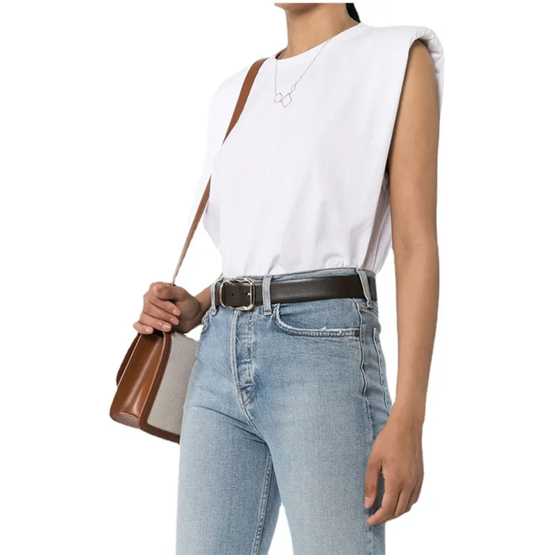 Shirt O Neck Simple Vest Tee Tops 