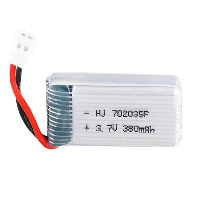 5 шт. 3,7 V 380MAh 25C Lipo батарея для Hubsan X4 H107 H107L H107D JD385 JD388 вертолет Квадрокоптер 3,7 V 380 батарея