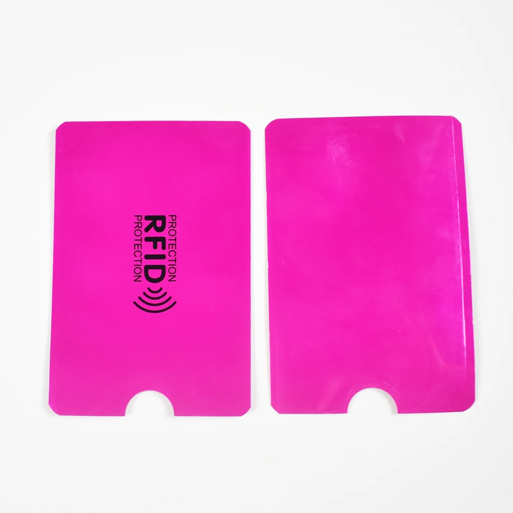 RFID Blocking Aluminum Sleeves – Secure Pouch Holder for Credit Cards and Passports (100 Pack)