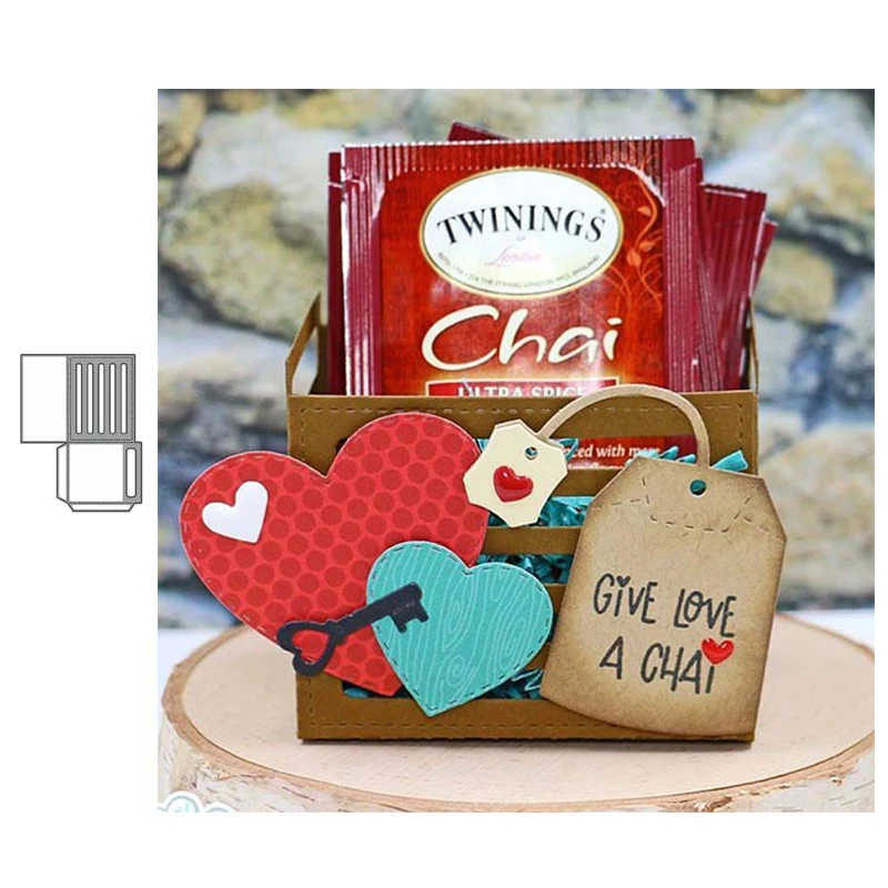 

JC Metal Cutting Dies for Scrapbooking Hollow Box Case Stencil Handmade Paper knife Card Make Model Craft Decoration New Die Cut