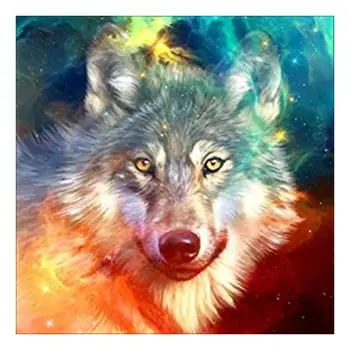 

5d Diamond Painting Full Drill Animal New Arrival Diamond Embroidery Wolf Decorations For Home