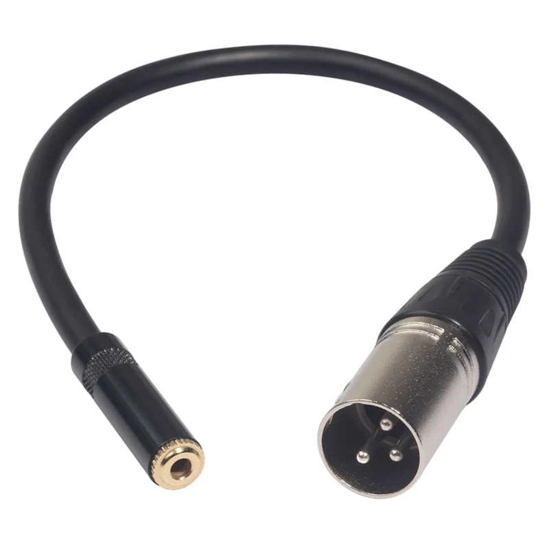 0.3M Wire 3 Pin Xlr Male to 3.5Mm Female Audio Connector Stereo Microphone Adapter |