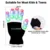 LED Освещение Варежки светящиеся Перчатки Дети Взрослые LED Finger Light Перчатки Мигающий Палец Дети Детские Игрушки Праздничные Принадлежности