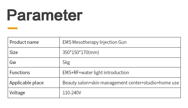 EMS инжектор Мезотерапия пистолет Корея удаление морщин РЧ иглы инъекция лица увлажняющий мезогун