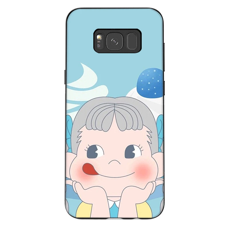 Мобильный телефон для samsung GALAXY A2 A20E A70s J4 J6 J7 J8 Core Prime Duo Plus чехол Пеко молочного цвета для девочек стильная футболка с изображением персонажей видеоигр