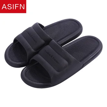 

ASIFN House Bathroom Slippers Men Women Non Slip Indoor Bathing Shoes Zapatos De Hombre Home Bath Slides Male Summer Flip Flops
