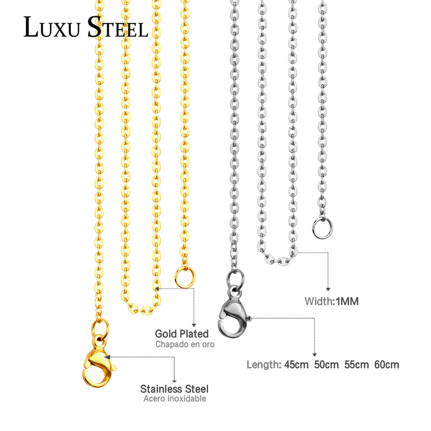LUXUSTEEL 10 шт./лот оптовая продажа ювелирных изделий фурнитура нержавеющей стали 2 мм
