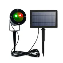 Солнечный USB светодиодный лазерный прожектор Высокий люмен поворотный сценический проектор водонепроницаемый Рождественский Спайк лампа энергосберегающее освещение