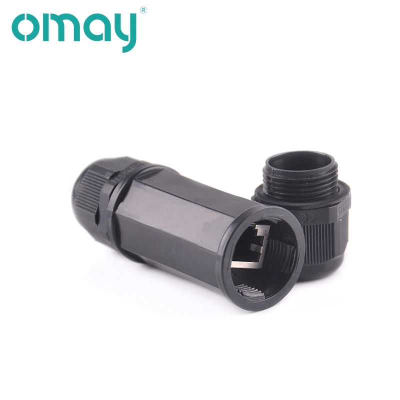 Prova Dip67 Água Conector Ip67 Ethernet Cabo de Rede Conector Cabeça Dupla Adaptador Extensão do Acoplador para Cat5 8p8c Rj45 à - Imagem 6