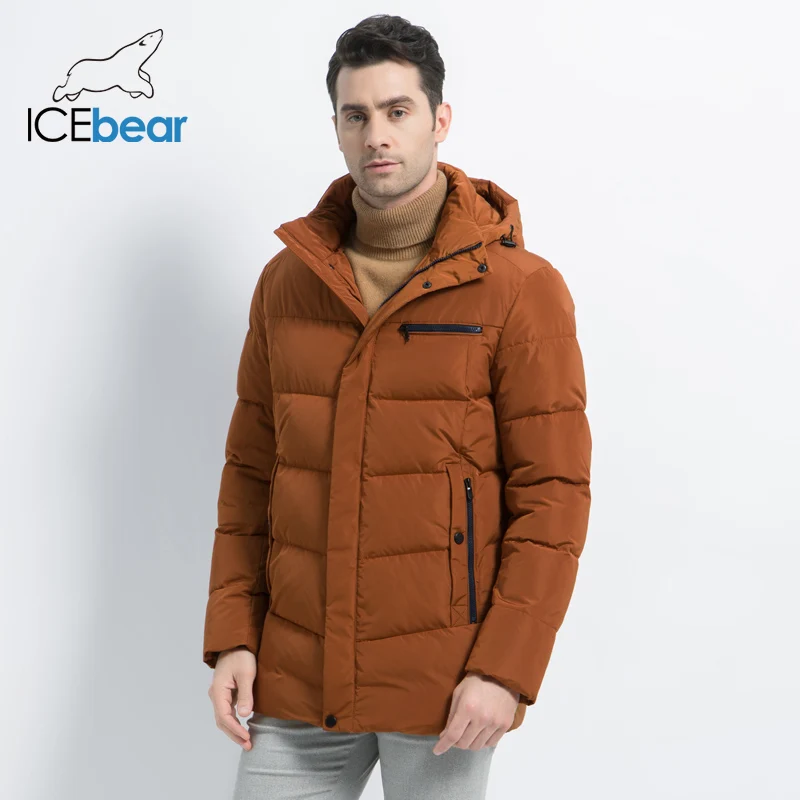 ICEbear2019 Новые мужские зимние пальто высокого качества Мужская куртка Модная